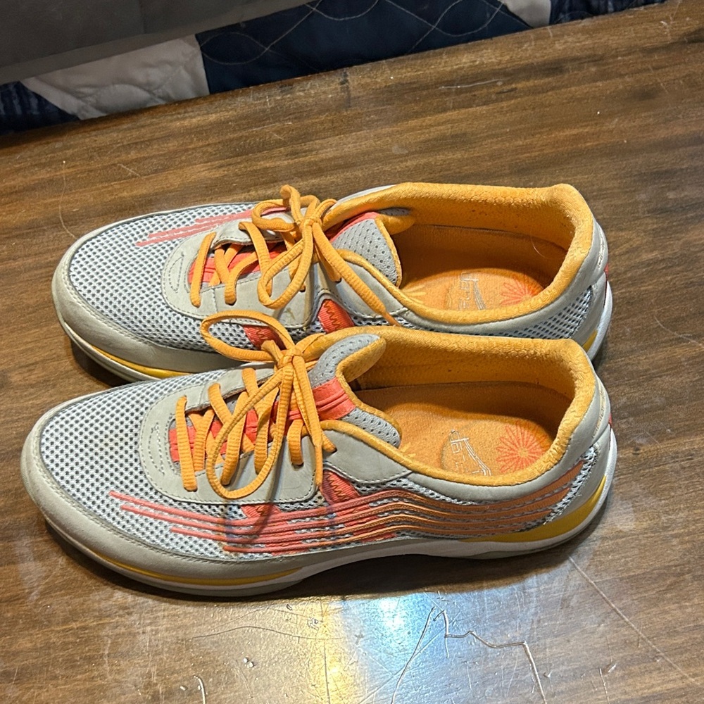 Dansko Athletic Shoes in Gray and Orange